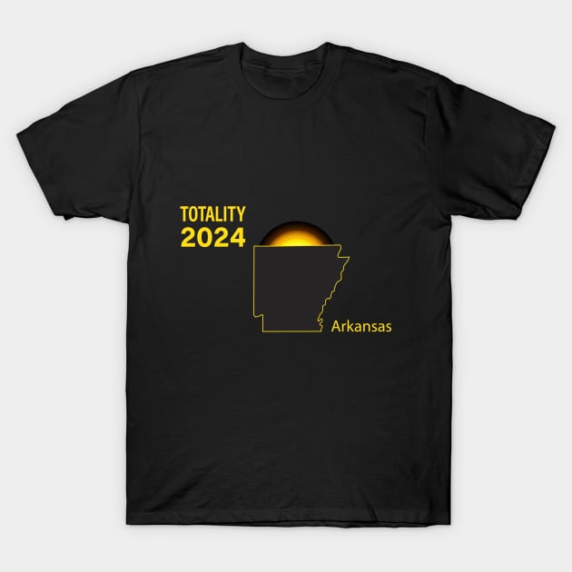 Total Solar Eclipse Arkansas State 2024 T-Shirt by Rocky Ro Designs